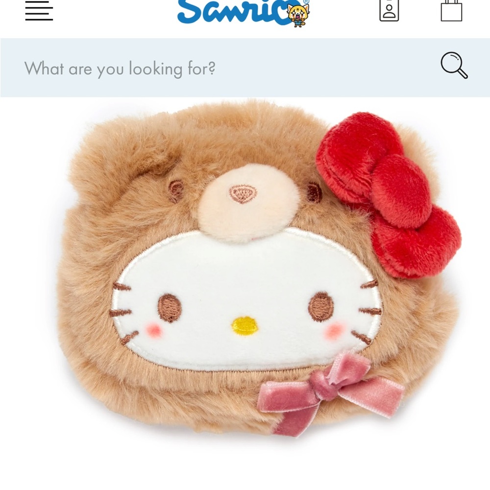 NWT HELLO KITTY ZIPPER POUCH BEAR SERIES